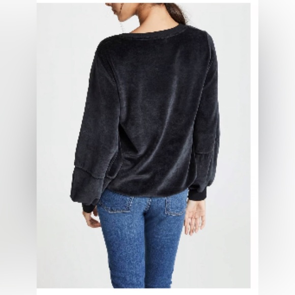 Nations - KIERA VELVET LANTERN SLEEVE / Black - Picture 2 of 14